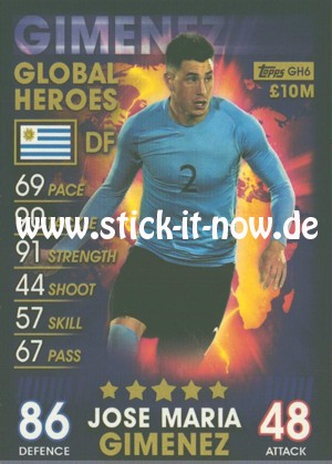 Topps Match Attax 101 (2019) - Nr. GH6 (Global Heroes)