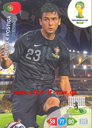 Panini Adrenalyn XL Brasil WM 2014 - HELDER POSTIGA