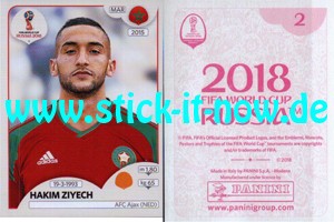 Panini WM 2018 Russland "Sticker" INT/Edition - Nr. 154