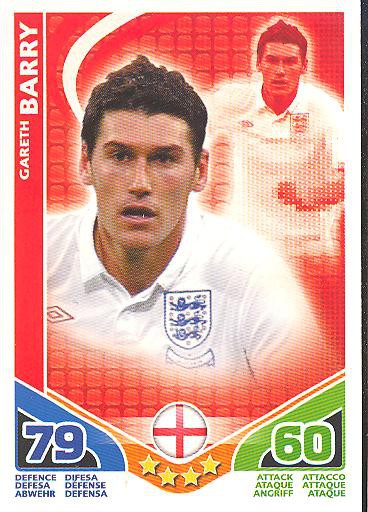 Match Attax WM 2010 - GER/Edition - GARETH BARRY - England