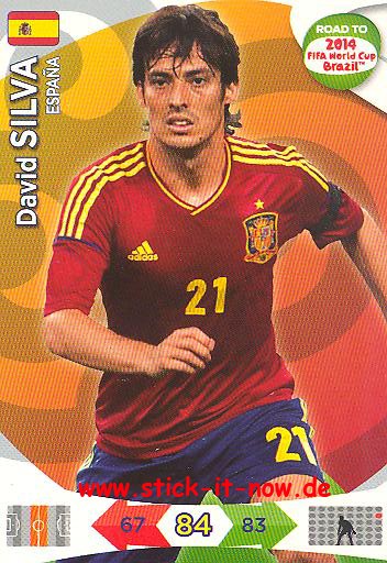 Panini Adrenalyn XL Road to WM 2014 - David SILVA