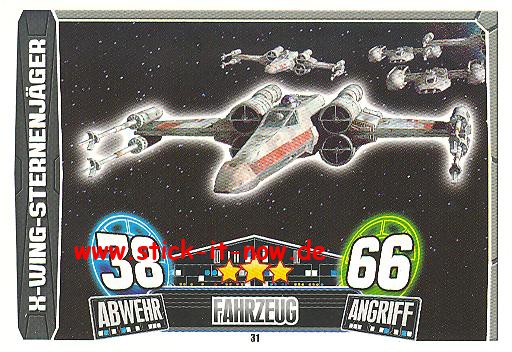 Force Attax Movie Collection - Serie 3 - X-WING-STERNENJÄGER - Nr. 31
