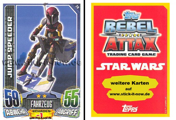 Rebel Attax - Serie 1 (2015) - JUMP SPEEDER - Nr. 28