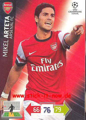 Panini Adrenalyn XL CL 12/13 - Arsenal London - Mikel Artela