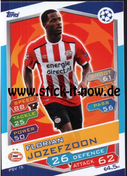 Match Attax Champions League 16/17 - Nr. PSV 15