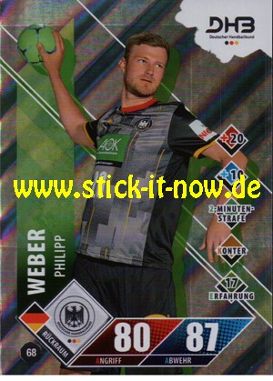 LIQUI MOLY Handball Bundesliga "Karte" 20/21 - Nr. 68 (Glitzer)