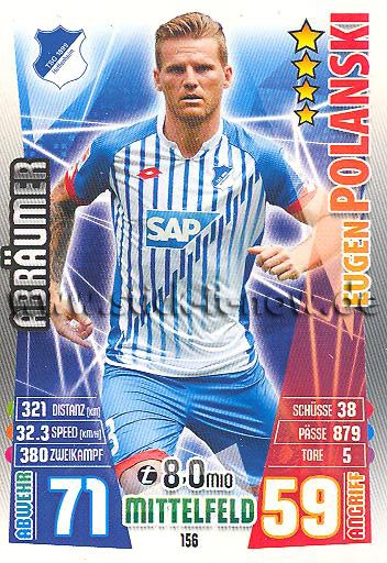 Match Attax 15/16 - Eugen POLANSKI - TSG Hoffenheim - Nr. 156