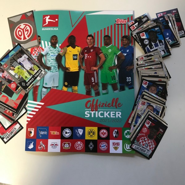 Topps Fußball Bundesliga 2021/22 "Sticker" (2021) - komplettsatz