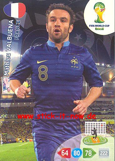 Panini Adrenalyn XL Brasil WM 2014 - Mathieu VALBUENA