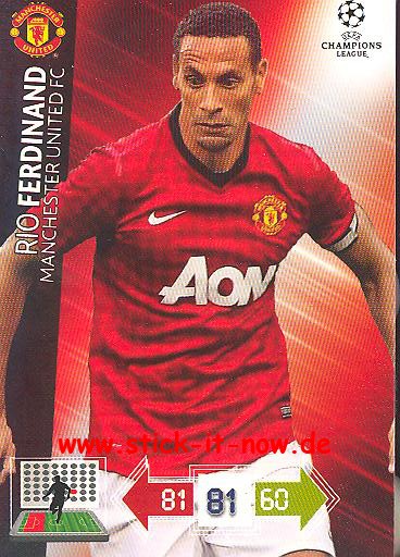 Panini Adrenalyn XL CL 12/13 - Manchester United - Rio Ferdinand