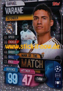 Match Attax Champions League 2019/20 - Nr. M REA (Man of the Match)