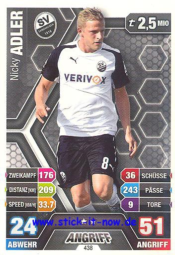 Match Attax 14/15 - Nicky ADLER - SV Sandhausen - Nr. 438