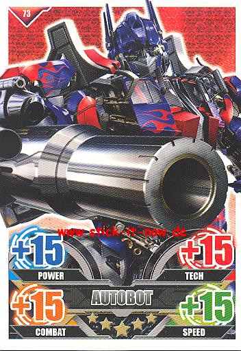 Transformers Sammelkarten - Puzzle 1 Teil 5 - Nr. 73