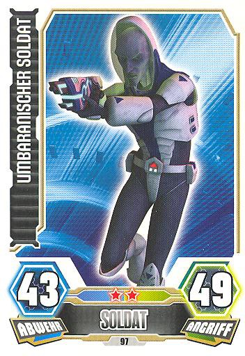 Force Attax - Serie 3 - Umbaranischer Soldat - Nr. 97