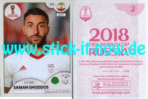 Panini WM 2018 Russland "Sticker" INT/Edition - Nr. 175