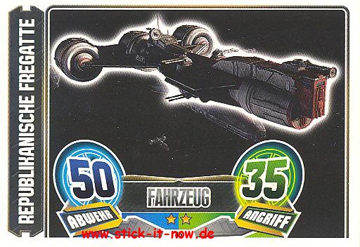 Force Attax - Star Wars - Clone Wars - Serie 5 - Republikanische Fregatte - Nr. 45