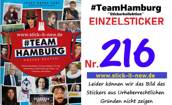 #TeamHamburg "Sticker" (2021) - Nr. 216