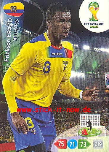 Panini Adrenalyn XL Brasil WM 2014 - Frickson ERAZO